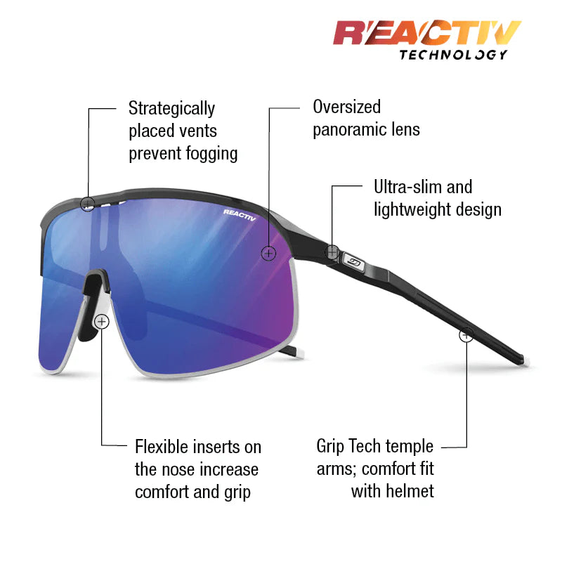 Julbo Density Black/Black With REACTIV 1-3 High Contrast Lens