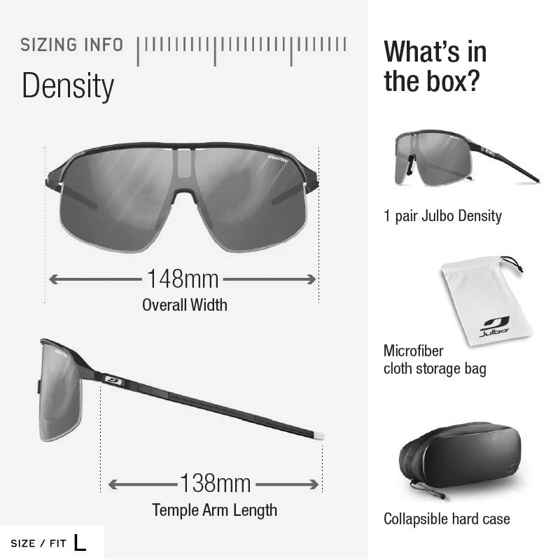 Julbo Density Black/Black With REACTIV 1-3 High Contrast Lens