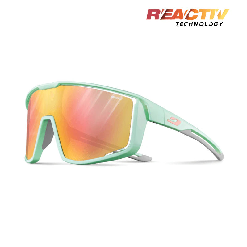 リブレ　ef30 ブレイズレインボー Julbo Fury Mint/Grey Clear/Rose With REACTIV 1-3 Light Amplifier Lens