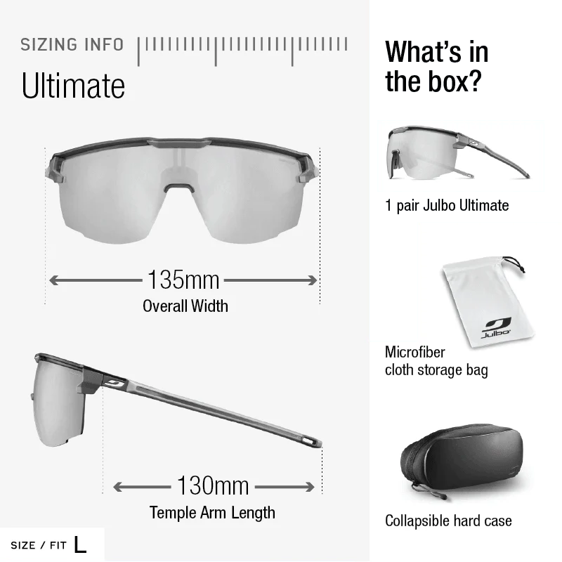 Julbo Ultimate Black/Red With REACTIV 1-3 Light Amplifier Lens