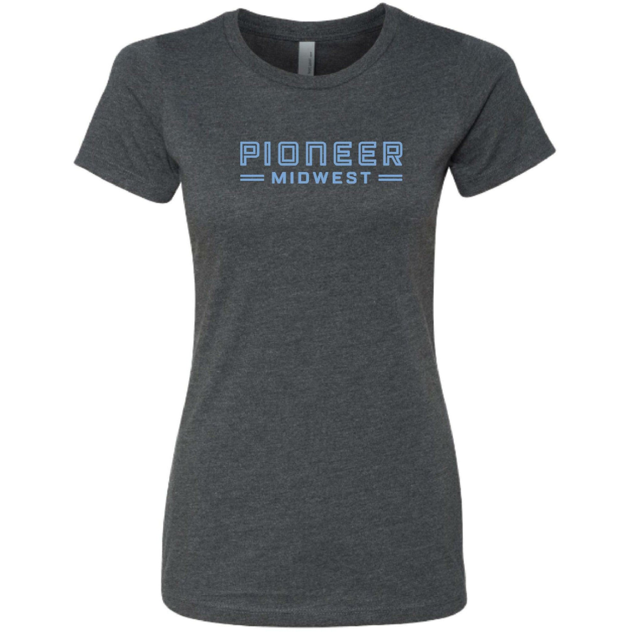 Pioneer Midwest Women's T-Shirt Gray - Pioneer Midwest