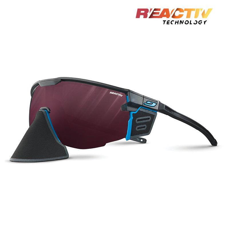 Julbo Ultimate Cover Black/Blue With REACTIV 0-4 High Contrast Lens