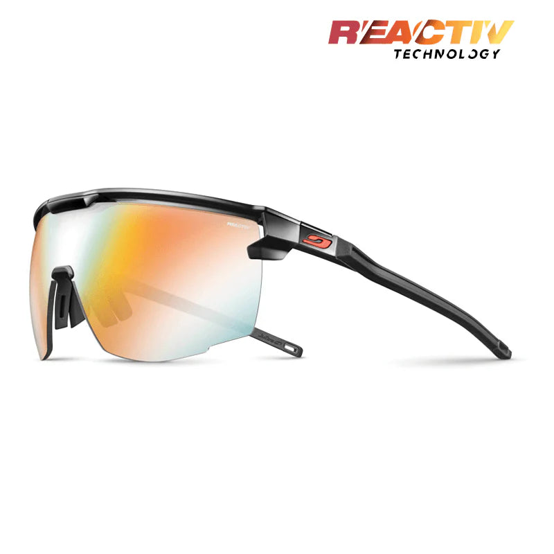 Julbo Ultimate Black/Red With REACTIV 1-3 Light Amplifier Lens